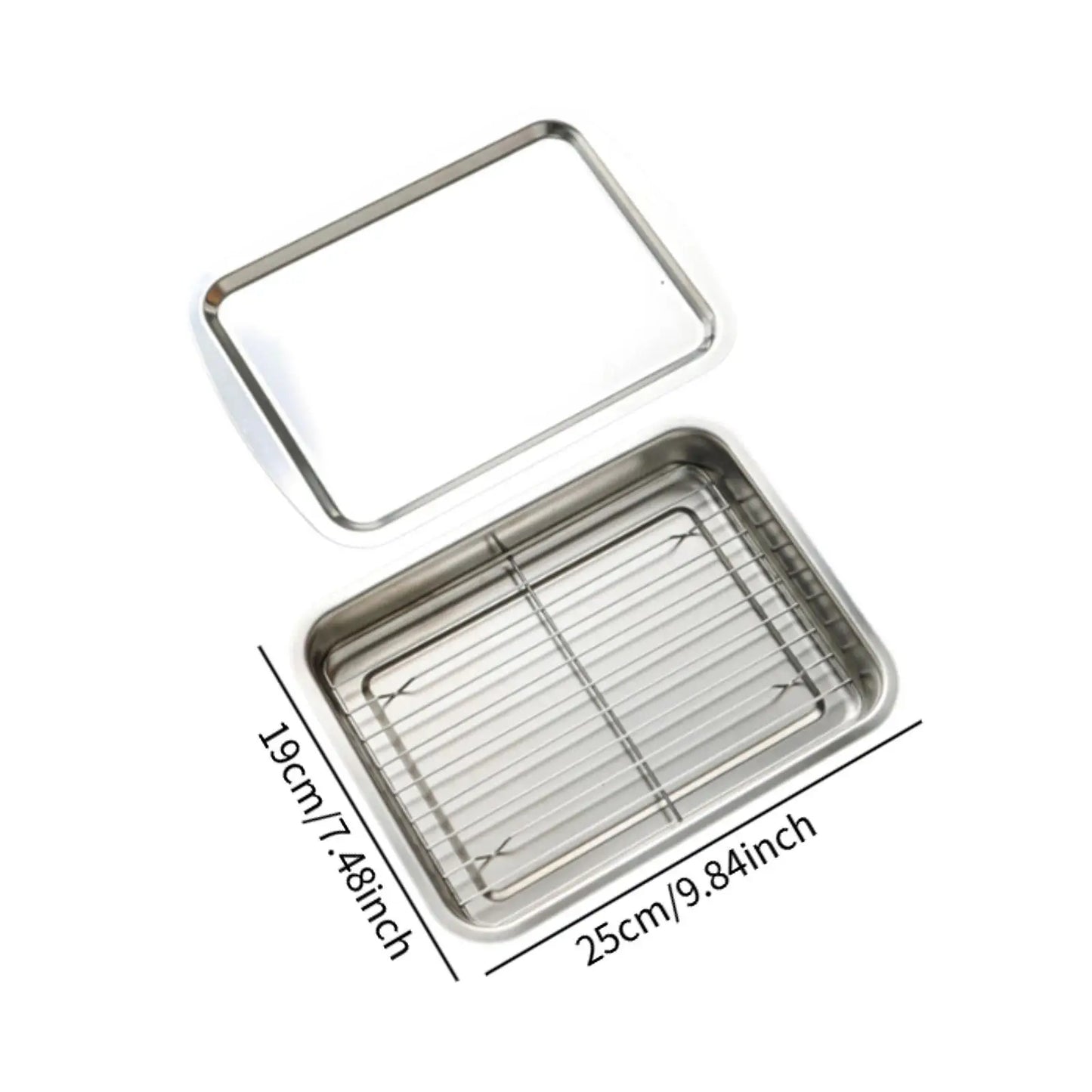 Cookie Sheet with Wire Rack Buffet Party Pan Food Prep Container Baking Sheet for Restaurant Cooking Buffet Casserole Roasting
