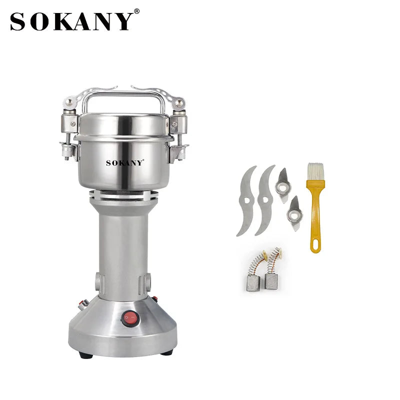 150g Electric Grain Grinder, 304 Stainless Steel, High Speed Spice Grinder for Bulgur, Oats, Corn, Peppers and Coffee Beans