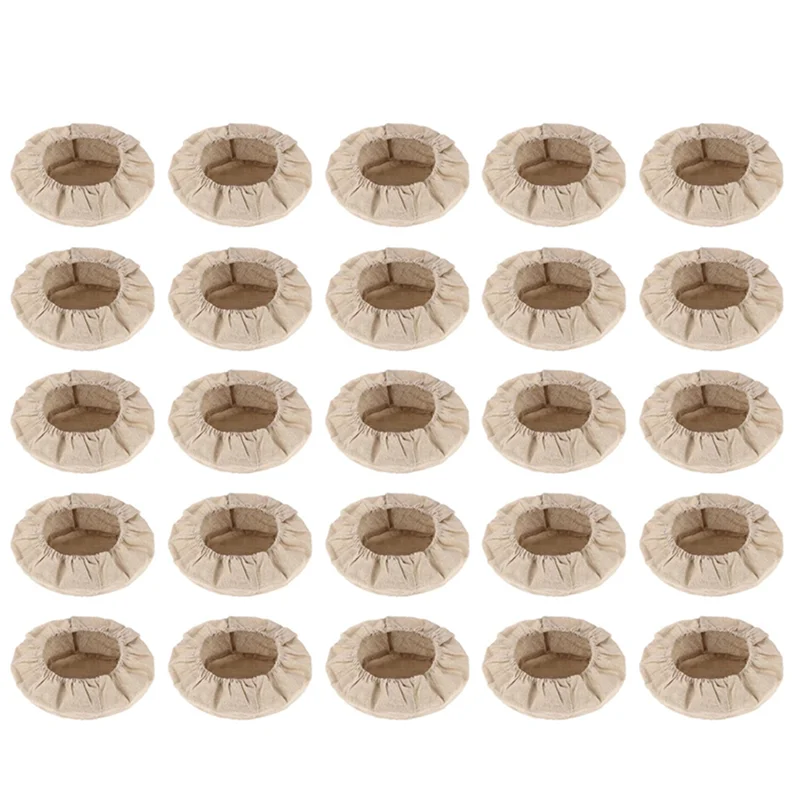 Fresh 25X Round Bread Proofing Basket Cloth Liner Sourdough Banneton Proofing Cloth Natural Rattan Baking Dough Basket Cover