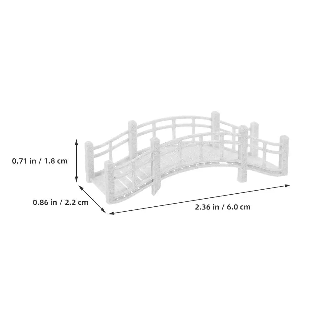 Miniature Garden Bridge Micro Landscape Decor Artificial Bonsai Arches Pergolas Bridge Accessories Dollhouse Landscaping Fish