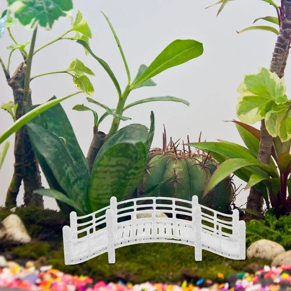 Miniature Garden Bridge Micro Landscape Decor Artificial Bonsai Arches Pergolas Bridge Accessories Dollhouse Landscaping Fish