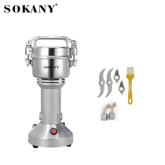 150g Electric Grain Grinder, 304 Stainless Steel, High Speed Spice Grinder for Bulgur, Oats, Corn, Peppers and Coffee Beans