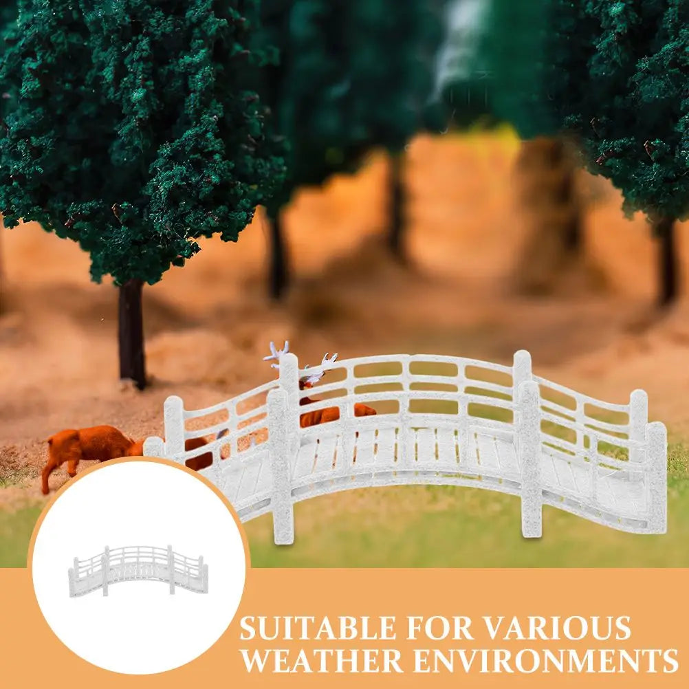 Miniature Garden Bridge Micro Landscape Decor Artificial Bonsai Arches Pergolas Bridge Accessories Dollhouse Landscaping Fish