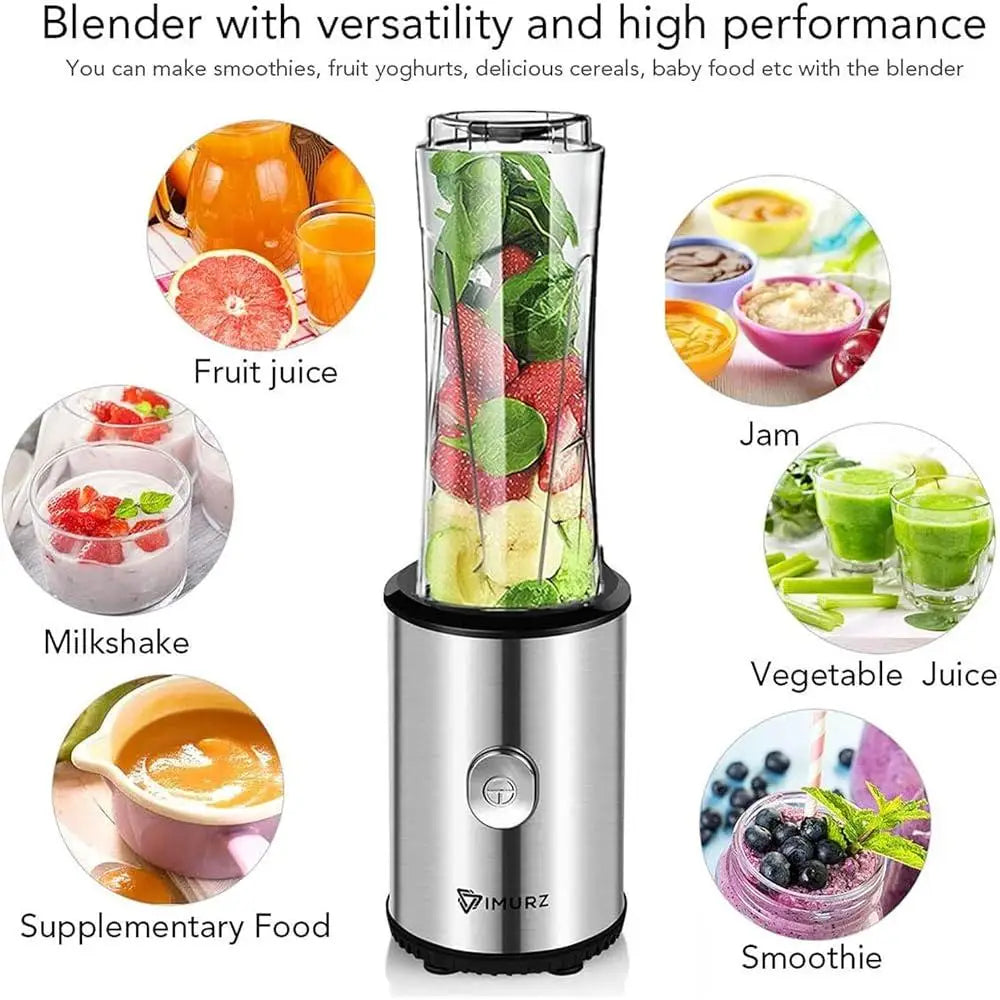 Personal Blender 350W 23000RPM Electric Countertop Blender Juice Shakes and Smoothies Milkshake Fruit Vegetables Drinks Ice